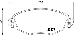 Bremseklosser sett, Framaksel, FORD MONDEO III, MONDEO Sedan III, MONDEO Turnier III, JAGUAR X-TYPE I, X-TYPE Kombi I, 1121894, 1126718,