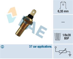 Kjølevæsketemperatursensor, SUBARU,SUZUKI, 34850-50A00, 34850-50A00-000, 34850-82000, 34850-82001, 34850-82002, 3C8 823 359, 42080-5410,