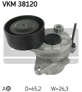 Strammerull, kilerem med ribber, Høyre, Senter, Venstre, DODGE,JEEP,MERCEDES-BENZ, 651 200 00 70, 651 200 16 70, 651 200 17 70