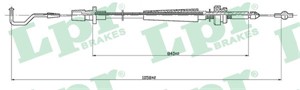 Gasskabel, SEAT TOLEDO I, VW GOLF I, GOLF II, JETTA I, JETTA II, SCIROCCO, 171721555T
