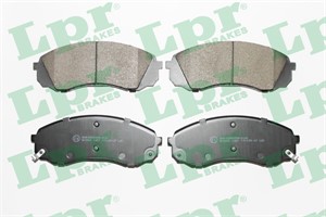 Bremseklosser sett, Framaksel, HYUNDAI H-1 Cargo, H-1 Travel, KIA CARNIVAL / GRAND CARNIVAL III, 581014DE00, 581014HA00, 581014HA50