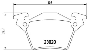 Bremseklosser sett, MERCEDES-BENZ VITO Buss [W638], VITO Skåp [W638], V-KLASS [638/2], 0004214210, 0034200220, A0004214210, A0034200220