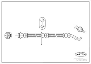 Bremseslange, Framaksel, SUZUKI SPLASH, SWIFT III, 51550-62J00
