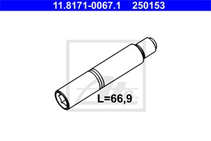 Styrebolt, bremseklave, Framaksel, AUDI,BMW,MERCEDES-BENZ,SEAT,VOLVO,VW, 164 423 00 74, 30665011, 34 11 6 757 036, 7D0 615 143, A 164 42