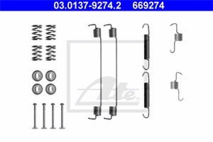 Tilbehørsett, bremsesko, Bakaksel, DACIA,LANCIA,NISSAN,RENAULT, 60 01 551 411, 77 01 206 427, 77362618, D4043-1HD2A, D4090-1HD3A, D4200-