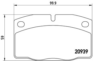 Bremseklosser sett, Framaksel, LOTUS,OPEL,VAUXHALL, 1605463, 1605485, 1605496, 1605504, 1605531, 1605536, 1605544, 1605546, 1605562, 160