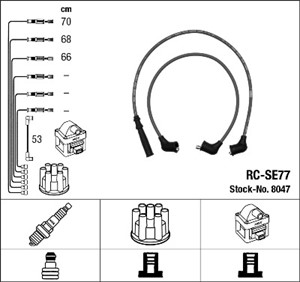 Tennledningssett, SUZUKI ALTO I, ALTO Halvkombi II, SWIFT Halvkombi II, 33700-86010, 33700-86020