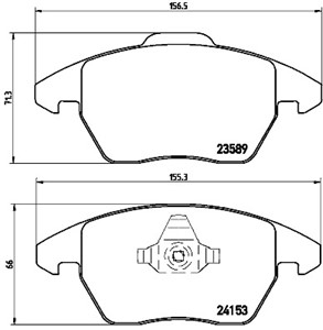 Bremseklosser sett, CITROËN,PEUGEOT, 1609987980, 1611457880, 1617274580, 425260, 425323, 425343, 425344, 425488, E172150, E172359