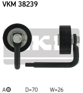Strammerull, kilerem med ribber, Bak, Foran, Høyre, BMW 3 [E46], 3 Touring [E46], 5 [E39], 5 Touring [E39], 7 [E38], X5 [E53], 64 55 7 7