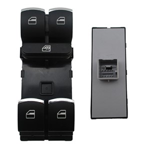 Bryter, vindusløfter, Foran venstre, VW PASSAT B7, PASSAT B7 Variant, PASSAT CC B6, 3C8 959 857 XSH, 3C8 959 857