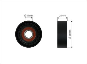 Strammerull, kilerem med ribber, VW PASSAT ALLTRACK B8 Variant, PASSAT B8, PASSAT B8 Variant, 04L 903 315 D, 04L903315D
