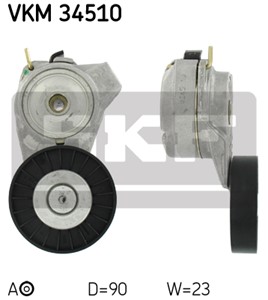 Strammerull, kilerem med ribber, Nedre venstre, SAAB 9-3, 9-3 Cabriolet, 9-5, 9-5 Kombi, 48 98 755