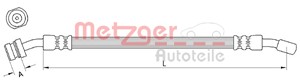Bremseslange, Framaksel venstre, HYUNDAI ATOS, 5873105100