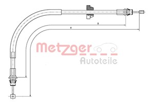 Kabel, parkeringsbremse, Foran, FORD TRANSIT Buss, TRANSIT Flak/chassi, TRANSIT Skåp, 4041447, 4041448