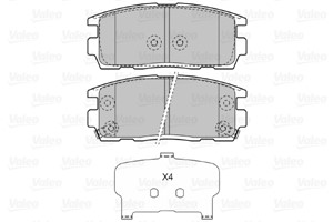Bremseklosser sett, Bakaksel, Framaksel, CHEVROLET CAPTIVA, EQUINOX, OPEL ANTARA A, VAUXHALL ANTARA A, 1605123, 1914 9904, 19149904, 228