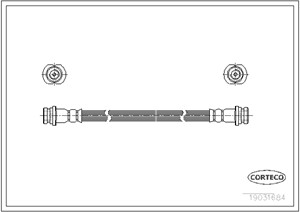 Bremseslange, Bakaksel, CHEVROLET MATIZ, DAEWOO MATIZ, NUBIRA Sedan, 96320284