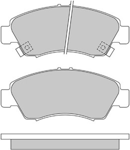 Bremseklosser sett, Framaksel, HONDA, 45022-504-G00, 45022-S04-505, 45022-S04-E60, 45022-S04-G00, 45022-S04-G01, 45022-S04-G03, 45022-S0