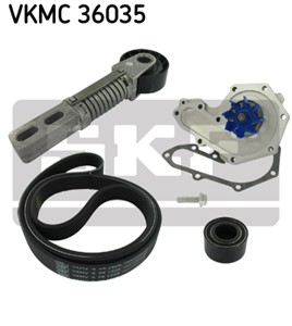 Vannpumpe + kileremsett, RENAULT, 11 28 7 544 787, 11 28 7 631 819, 21 01 073 70R, 30621264, 30621270, 30813134, 3085599, 3242084, 32877