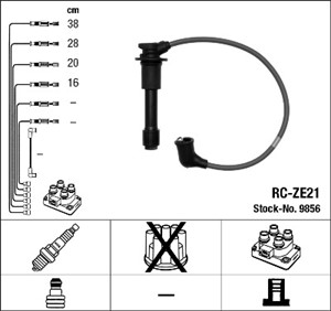 Tennledningssett, MAZDA MX-5 I, MX-5 II, 0000-18-121A, B61P18140C, B6MC18140B, BPE-18-140A, BPE8-18-140A