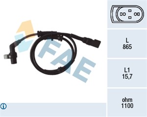 Sensor, hjulturtall, Framaksel, FORD FIESTA IV, FIESTA Skåp/stor limousine, PUMA, MAZDA 121 III, 1021861, 1089128, 1E00-43-701 A, 1E00-4