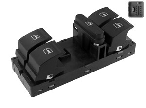 Bryter, vindusløfter, Foran, På førersiden, SEAT,VW, 1K4 959 857 A REH, 1K4 959 857 A, 1K4 959 857 B REH, 1K4 959 857 B, 1K4 959 857 C R