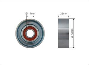 Strammerull, kilerem med ribber, CITROËN C4 AIRCROSS, MITSUBISHI ASX, LANCER VIII, LANCER Sportback VIII, OUTLANDER III, 1345A069