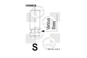 Utløpsventil, MITSUBISHI, MD197097, MD199193, MD306183