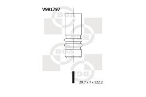 Innløpsventil, CITROËN,FORD, 1121331, 1121333, 1216915, 1217148, 1738494, BK2Q6507BB, LR004375, LR004429, LR032065, XS7Q6507A1B, XS7Q650