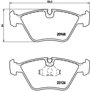 Bremseklosser sett, Framaksel, DAIMLER,JAGUAR, JLM001829, JLM1829, JLM20702, JLM21222, JLM21917, MJE2001AA, MJE2001AB