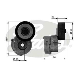 Strammerull, kilerem med ribber, OPEL CORSA D, CORSA D Skåp/halvkombi, 1754085E00, 4708770, 51821653, 55185074, 55562245, 55574238, 6 36