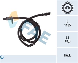Sensor, hjulturtall, Framaksel, RENAULT MASTER Buss II, MASTER Flak/chassi II, MASTER Skåp II, 82 00 037 443, 82 00 274 801