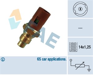Kjølevæsketemperatursensor, RENAULT, 13780-73J00, 13780-73J00-000, 1444.CP, 1444.TJ, 1444.X5, 1607424980, 1608473380, 6453QJ, 6453QK, 64