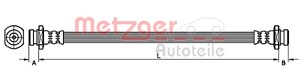 Bremseslange, Bak, Høyre, Venstre, SUZUKI JIMNY Terrängbil täckt, 5155080J00, 5156081A00