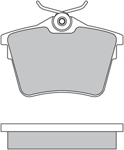 Bremseklosser sett, Bakaksel, CITROËN C5 III, C5 Break III, PEUGEOT 407, 407 Coupé, 407 SW, 607, 4252.79, 4253.26