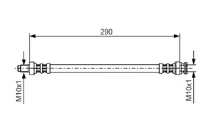 Bremseslange, Bakaksel, Innvendig, CITROËN,FIAT,PEUGEOT, 0000071736948, 0000071736958, 451 420 00 48, 4816 31, 4816 35, 5950690, 7173694