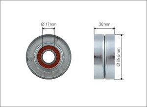 Strammerull, kilerem med ribber, RENAULT, 11 75 000 01R, 117500001R