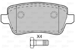 Bremseklosser sett, Bakaksel, FIAT CROMA, CROMA Skåp / kombi, 71772219, 71772220, 77363607, 77363610, 77364168, 77364169