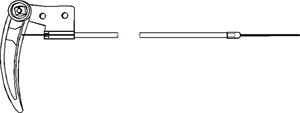 Panserkabel, VW GOLF I, JETTA I, 171 823 531, ZBA 823 531A
