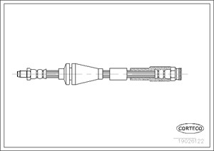 Bremseslange, Bakaksel, Framaksel, FIAT PUNTO, PUNTO Skåp/halvkombi, LANCIA DELTA I, 46760308, 71736927
