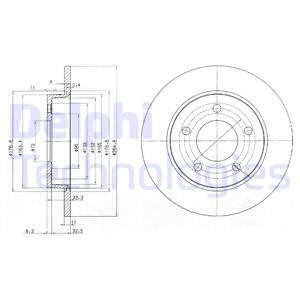 Bremseskive, MAZDA 3, 3 Sedan, BP4Y-26-251B, BP4Y-26-251C, BP4Y26251D, C24Y26251B, C24Y26251C9A