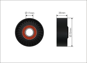 Strammerull, kilerem med ribber, JEEP GRAND CHEROKEE II, WRANGLER II, 04854089A, 04854089AB, 4854089AB