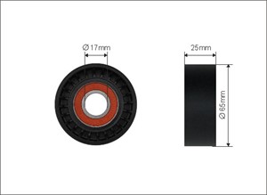 Strammerull, kilerem med ribber, CITROËN,FIAT,OPEL,PEUGEOT, 12 04 185, 12 04 302, 1204185, 1204302, 16 099 740 80, 16 099 760 80, 16 114