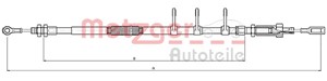 Kabel, parkeringsbremse, Foran, CITROËN,FIAT,PEUGEOT, 1350313080, 474627