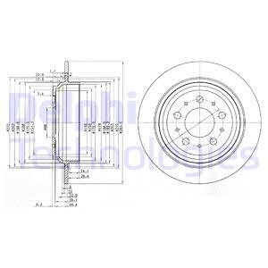 Bremseskive, Bakaksel, VOLVO S70, V70 I, XC70 CROSS COUNTRY I, 272248, 2722486, 31262094