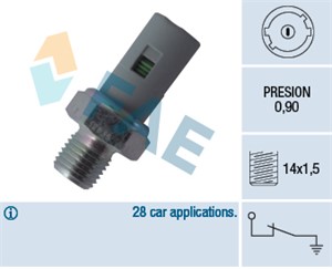 Oljetrykkbryter, DACIA,NISSAN,RENAULT, 05174327AA, 05174327AB, 05174327AC, 068003610AB, 1055068-00-B, 13 54 1 719 966, 2332 2997, 25240-