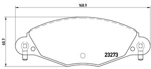 Bremseklosser sett, CITROËN C5 I, C5 II, C5 Break I, C5 Break II, C5 Skåp / kombi, 1617274180, 425216, 425249, 425289, E172230
