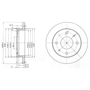 Bremseskive, Framaksel, HYUNDAI ATOS, 5171202100, 5171202110, 5171202110DS, 51712-02550