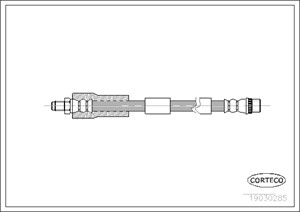Bremseslange, Bakaksel, Framaksel, CITROËN C4 I, C4 Coupé, C4 Sedan I, PEUGEOT 307, 307 Break, 307 CC, 307 SW, 4806A0