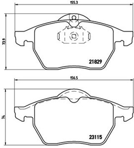 Bremseklosser sett, Framaksel, CHEVROLET,OPEL,SAAB,VAUXHALL, 09198688, 12759808, 1605036, 1605912, 1605966, 1777990, 4478254, 4778254, 5