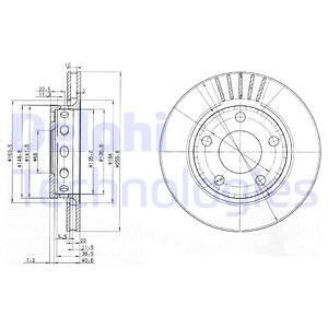 Bremseskive, Bakaksel, AUDI A4 B5, A4 B5 Avant, VW PASSAT B5.5, PASSAT B5.5 Variant, 3B0615601B, 8D0 615 601D